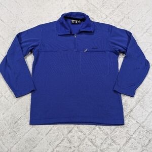 Vintage Patagonia Jacket Men's XS Blue Regulator Micro Grid Polartec Fleece ¼